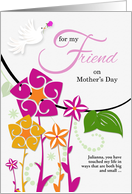 for a Friend on Mother‡s Day Flower Garden Custom card