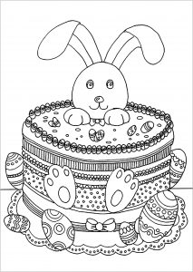 Coloring page easter to download