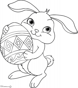 Coloring page easter to download for free
