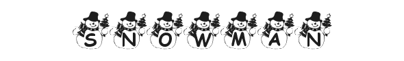 Snowman Font