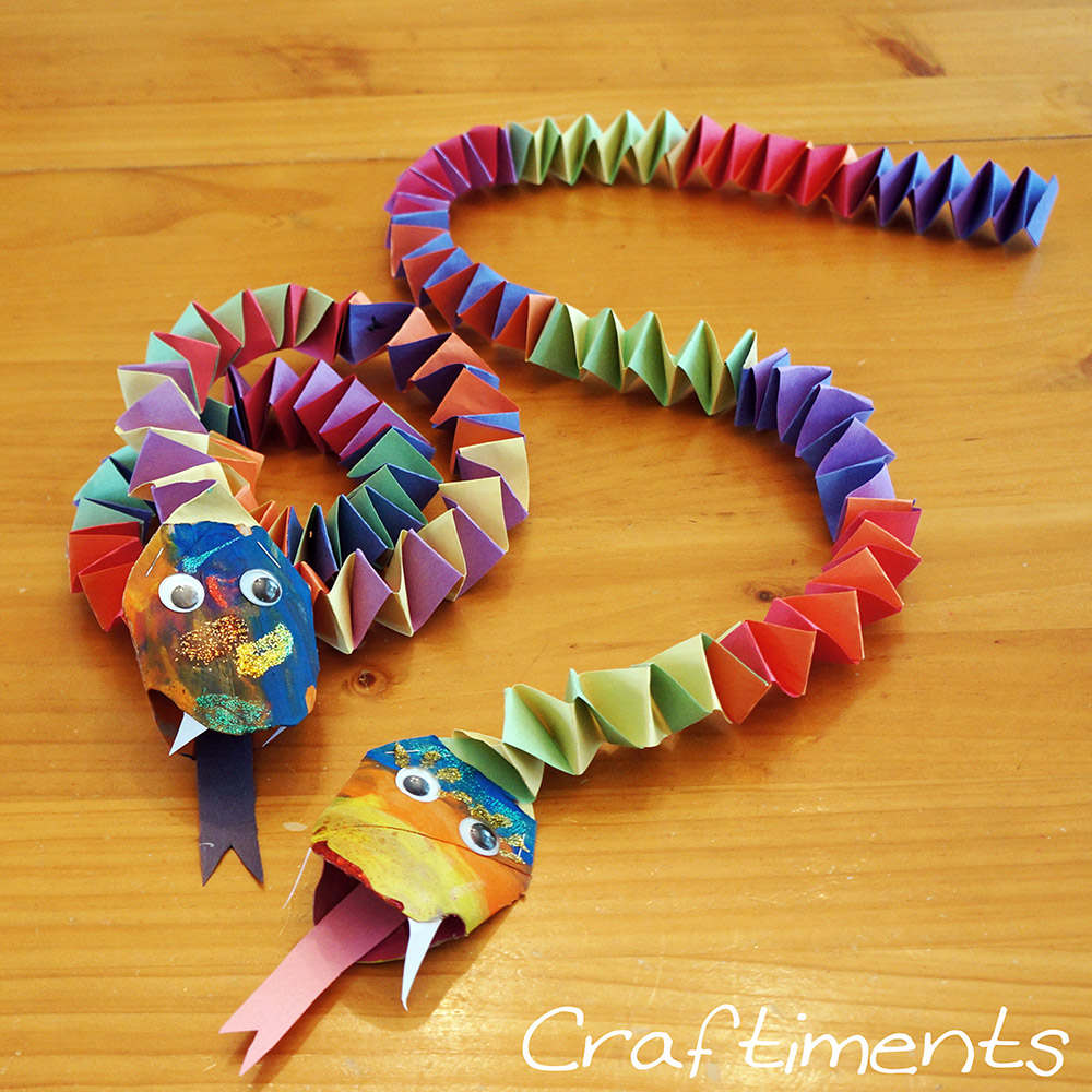 Craftiments:  Chinese New Year Snake Craft