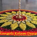 Flower Rangoli design collection for 2020