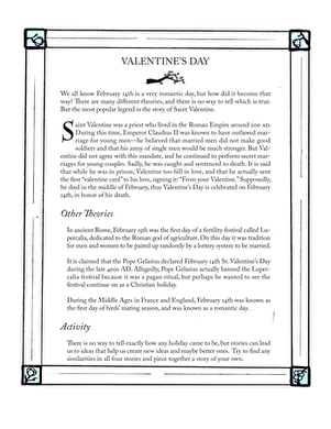 History of Valentine's Day | Worksheet - World Celebrat : Daily