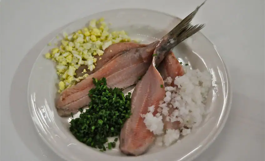 A plate of herring