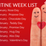 Valentine week list 2020