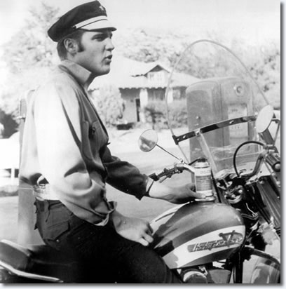 Elvis with his Harley-Davidson