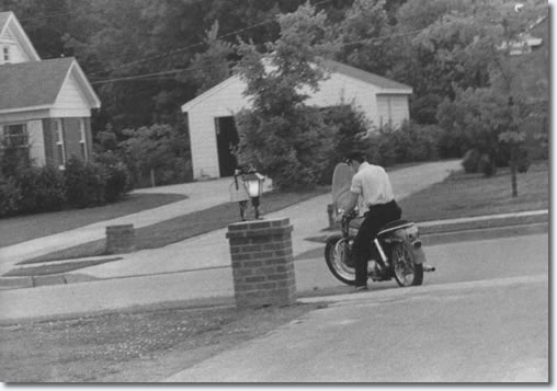 Elvis with his Harley-Davidson