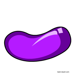 Purple easter jelly bean free clip art
