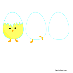 Funny Easter egg clip art