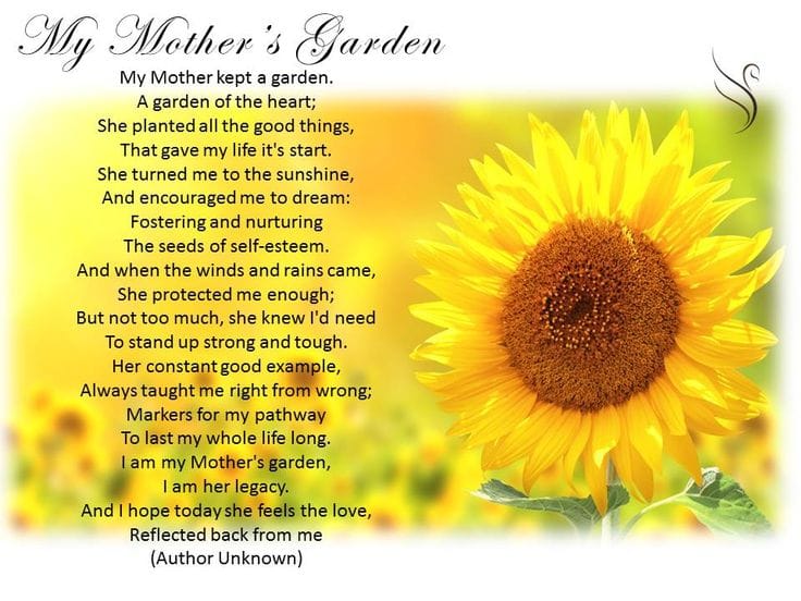 Funeral Poems for Mother, Poems about Missing Your Mom Who Died
