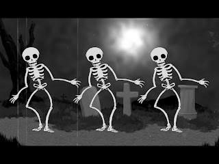 animated 3d dancing skeletons