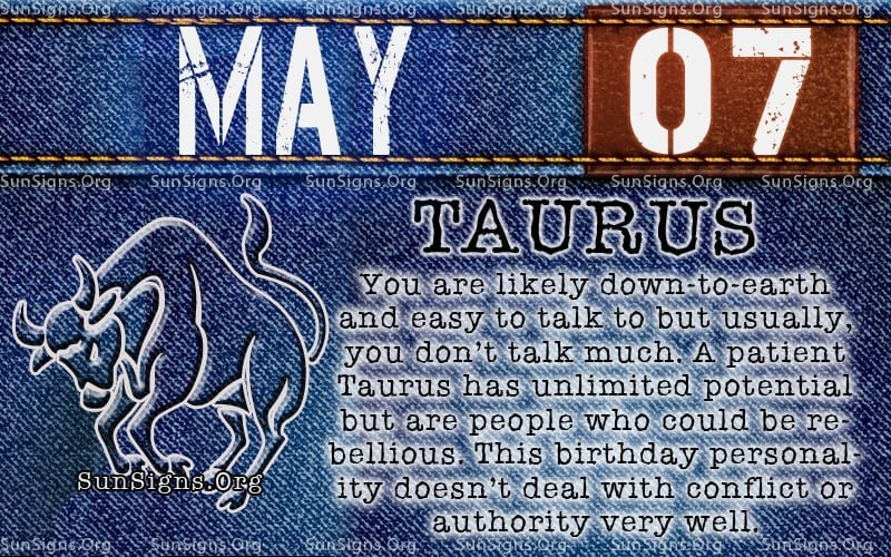 May 7 Zodiac Horoscope Birthday Personality World Celebrat Daily