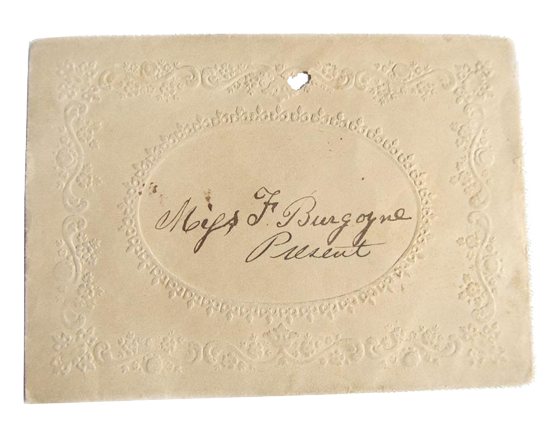 Victorian Embossed Card