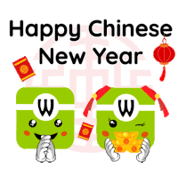 Chinese New Year Lunar Sticker - Chinese New Year Lunar Happy Stickers