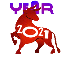 2021year Of The Ox 2021chinese New Year Sticker - 2021year Of The Ox 2021chinese New Year 2021 Stickers