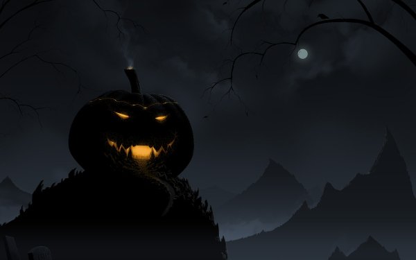 Holiday Halloween Horror Creepy Spooky Scary Pumpkin HD Wallpaper | Background Image