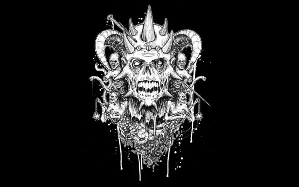 Dark Occult Skull Horror Evil Satanic Satan Demon HD Wallpaper | Background Image