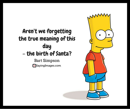 merry christmas quotes bart simpson