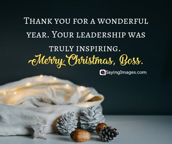 christmas wishes boss leadership