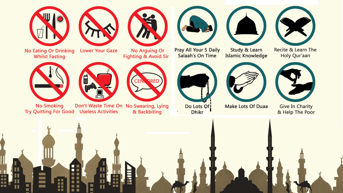 Сколько нужно держать рамадан. Что запрещено делать в Рамадан. Запреты в Рамадан пост. Что запрещено делать в месяц Рамадан. Чего нельзя делать во время поста Рамадан.