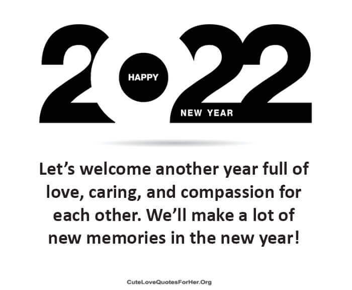 Happy New Year 2022 Love Messages