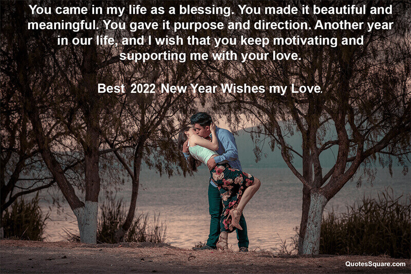 Cute Romantic Happy New Year Love Wishes 2022