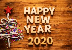 3D Happy New Year 2020 Wallpaper