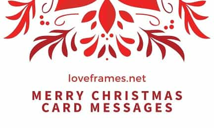 Merry Christmas Card Messages