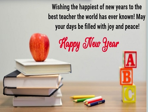 new year wishes for teacher in english