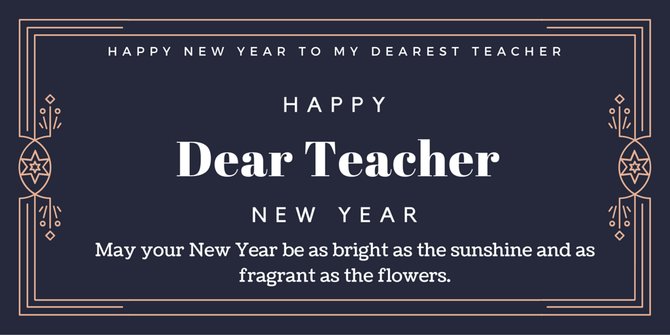 New Year Wishes For Teacher 2022