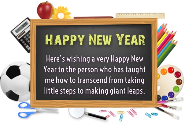 New Year Messages For Teacher