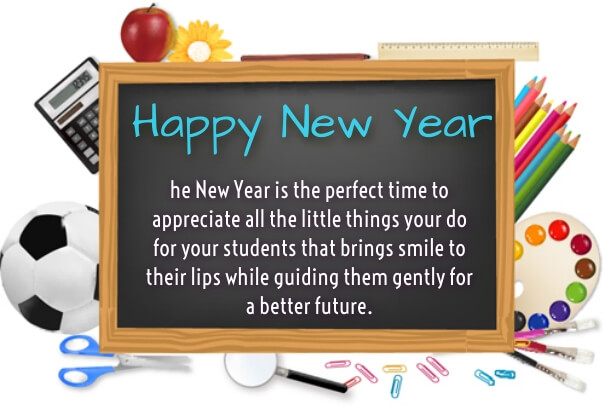 Happy NEw Year Wishes Messages For Teachers