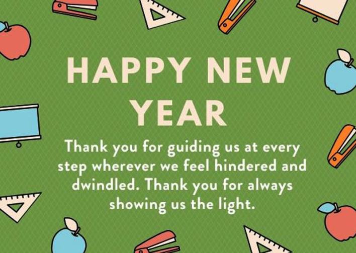 new year wishes for teachers images