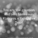 New Year Wishes for Boss