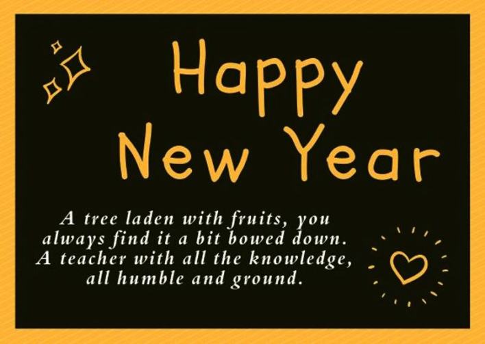Happy New Year Wishes for Teachers (2022)