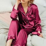 SIORO Burgundy Women's Pajamas