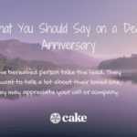 This image shows examples of what to say on a Death Anniversary