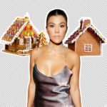 Kourtney Kardashian Has a Gingerbread House for Valentine's Day