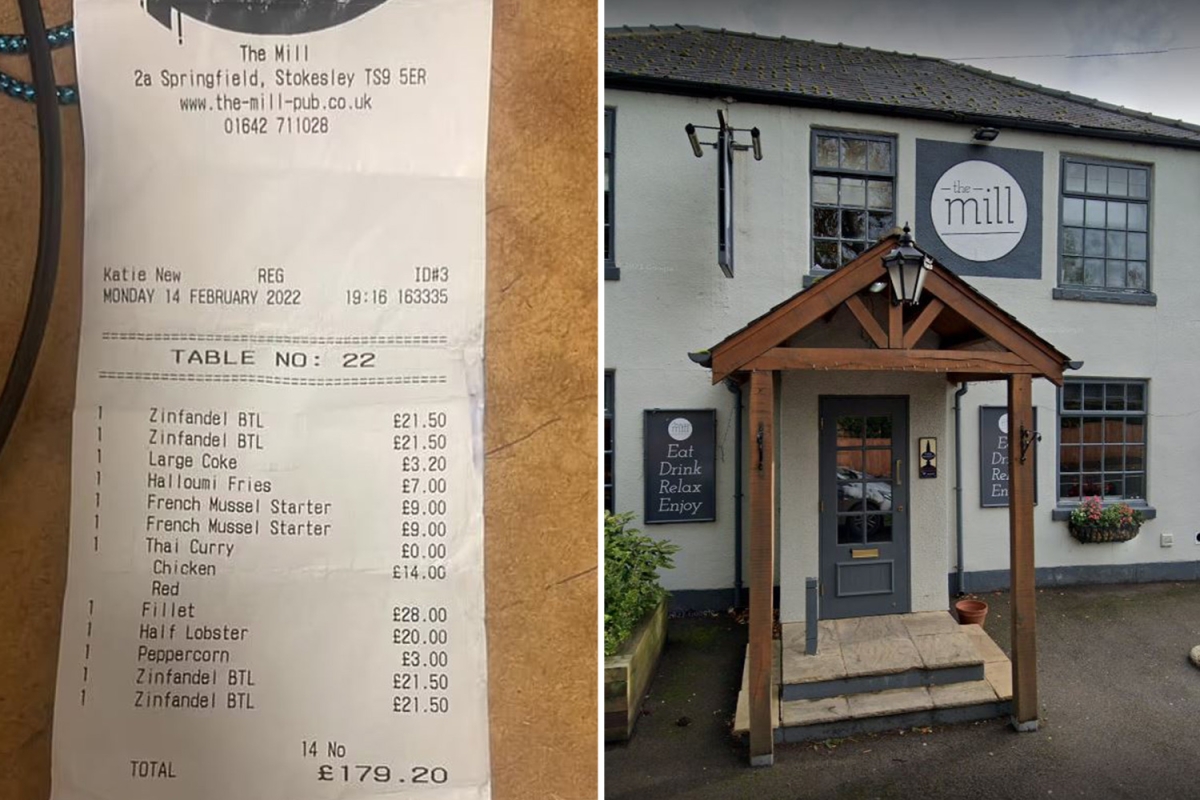 Valentine's couples step out on lavish £179 dinner of steak, lobster and four bottles of wine for nothing